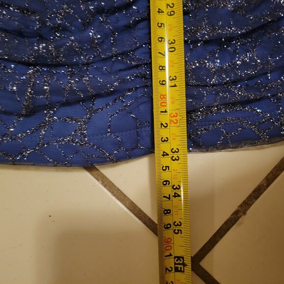 BCX Asymmetric One Shoulder Spakle Ruched Mini Party Cocktail Dress Womens Sz 8 - Picture 9 of 9